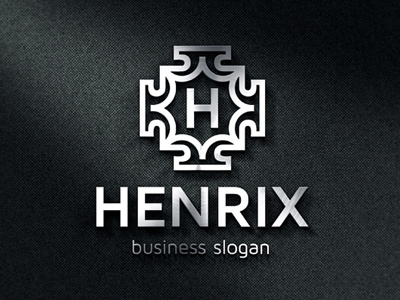 Badge Crest Logo Template Henrix badge logo boutique crest hotel initial insignias logo insignia logo symbol monogram professional real estate retro look