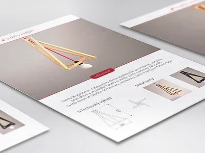 Flyer - Amon clean flat flyer light lightning mnml red stationary white