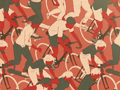 Run On 2d illustration