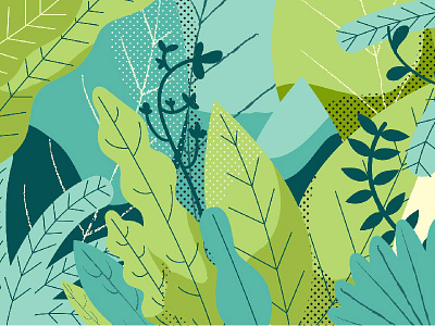 Jungle animation art direction design green illustration motion graphics style frame