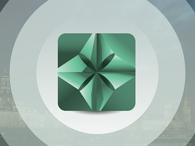 Happenings App Icon app app icon cootie catcher green happening icon