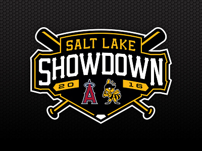 Salt Lake Showdown angels ball baseball bat bees club lake logo minor league salt showdown