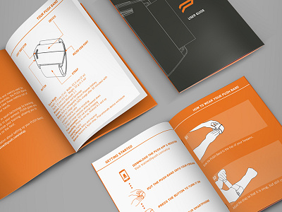 User Guide design graphic guide instruction layout print typography user