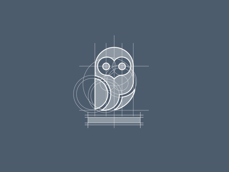 Smartimage Owl branding geometric gif logo mark owl process underbelly wip