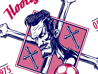 hooligan davidbeckham badge football graphic hooligan icon illustration logo print sketch soccer