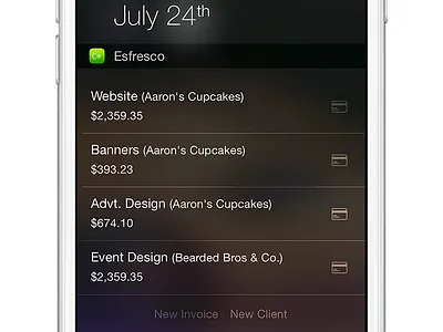 A quick update to Esfresco esfresco extension ios iphone today update widget