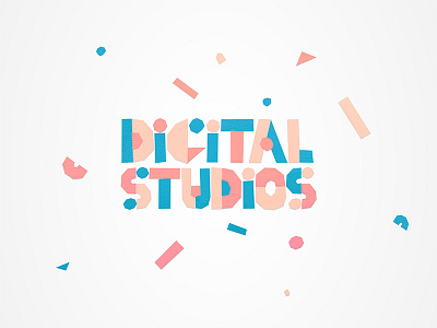 Digital Studios 2 design lettering logo shapes typography