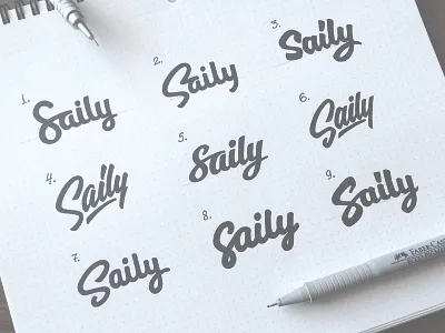 Saily application brand calligraphy hand writing lettering logo logotype sketch tutov леттеринг логотип