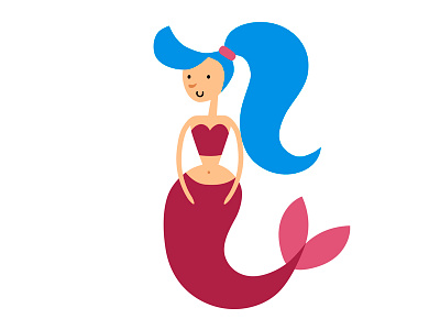 Mermaid flat mermaid