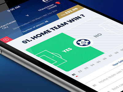 App screen apllication app design football ios mobile soccer ui ux
