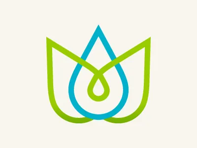 The Sustainability Institute flower logo sustainability water drop
