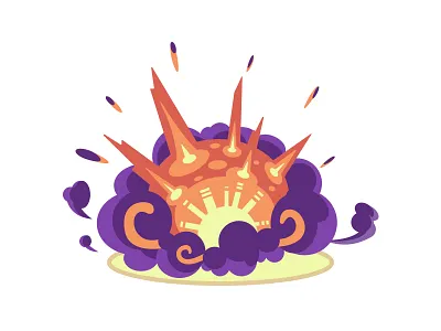 Boom bomb cartoon explosion illustration video game zelda