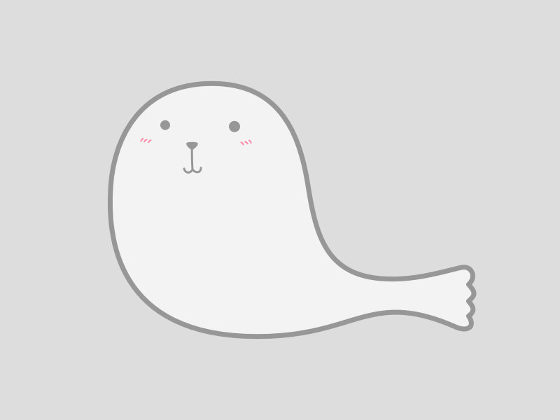 Seal with <3 animal baby love seal