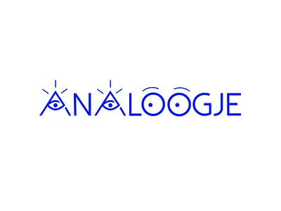Analoogje logo sketch eyes logo