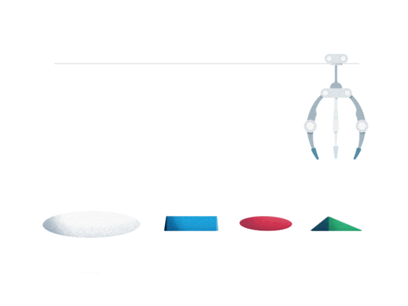 Empty State Animation animation empty state gif mechanic arm shapes simple