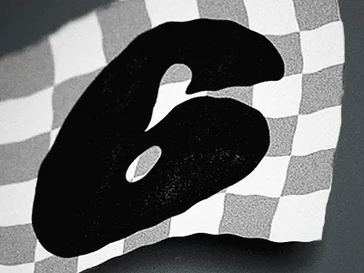 Victory 6 illustration illustrator lettering number numeral racing type