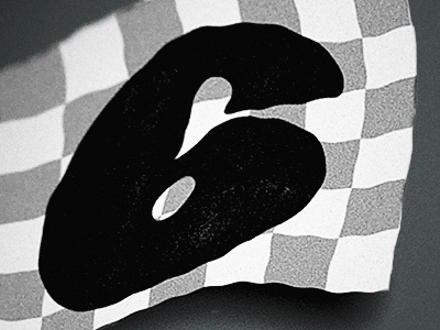 Victory 6 illustration illustrator lettering number numeral racing type