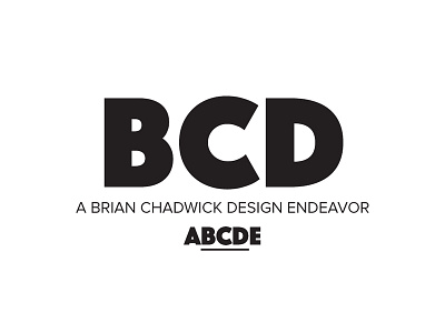 ABCDE big letters freelance logo