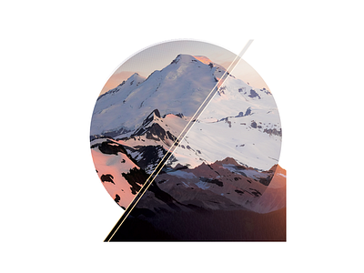 WIP - Northern Cascades composition double exposure mountains