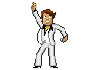 Travolta Dance animation pixelart