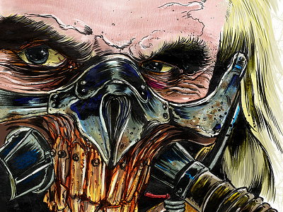 Immortan Joe cintiq digital fury road illustration immortan joe ink mad max movie wacom