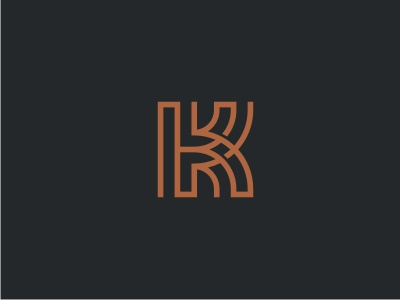hk monogram font k logo monogram neomodern