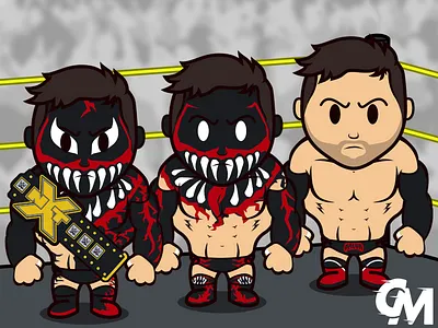 #2 Finn Balor caricature finn balor illustration nxt prince devitt wrestling wwe