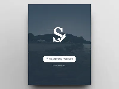 Day 001 - Login Page blue facebook flat interface login minimal signin ui user ux