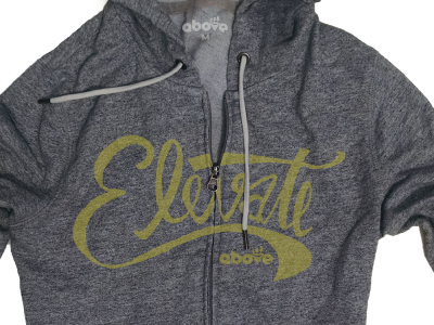 Elevate Hoodie garment design hand drawn