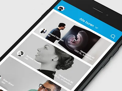 Poutch Neighbours interface ios mobile platform ui ux web