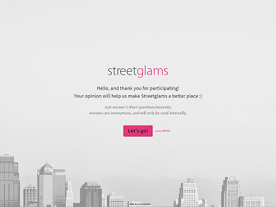 Rapid UX checkup for Streetglams graphility nps satisfaction streetglams survey typeform ux