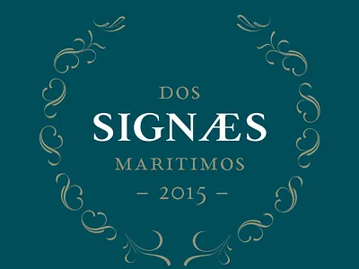 dos Signaes maritimos B ornaments paciencia type family typedesign typography