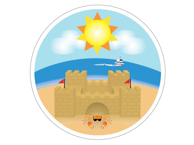 Summer Sticker fun summertime