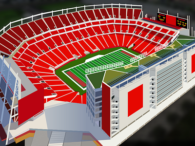 Levi Stadium Illustration illustration