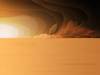 Desert black cloud desert illustration sand smoke