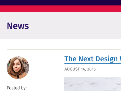 News interface news newsfeed ui webapp