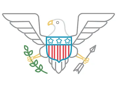 Great Seal Icon america great seal icon illustration illustrator line patriotic vector