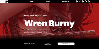 Wren Burny Portfolio art branding design graphic design illustration logo ui ux website design