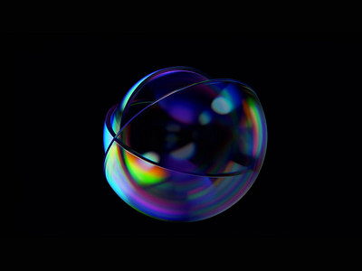 Sphere 3d abstract animation blender branding clean cover design dispersion endless futuristic glass loop motion graphics refraction render shape simple sphere template