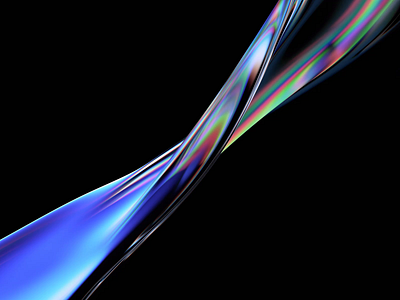 Iridescent wave 3d abstract animation background blender branding cover design dispersion elegant endless glass iridescent liquid looping motion graphics refraction render shape wave