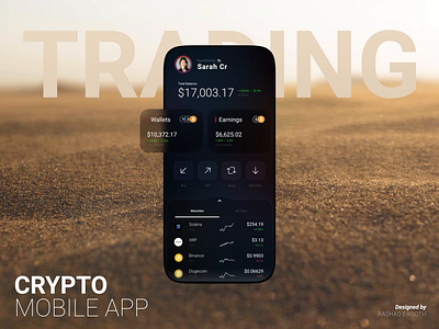 Crypto Concept crypto design trading ui ux