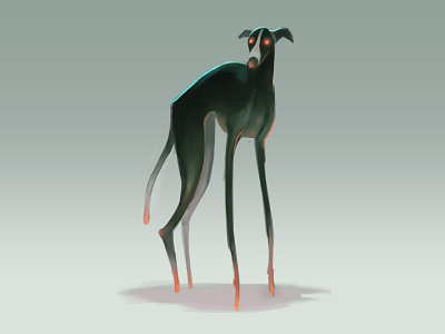 Demon Dog speedpaint concept art demon digital art digital painting dog speedpaint