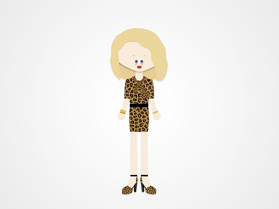 Blank Space avatar blank space caricature cartoon character dress fashion flat design illustration leopard print music taylor swift