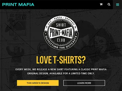New Shirt Club e commerce mobile friendly mobile navigation responsive design web design website
