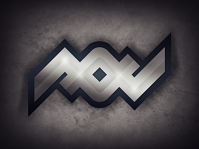 AOV Logo bevel branding concept design graphic logo logotype look metalic stone