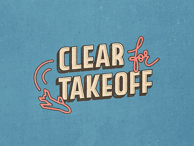 Clear For Takeoff aviation board game logo pan am retro vintage