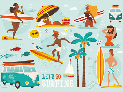 Letsgosurfing Raqueljove beach board fun summer surf surfing