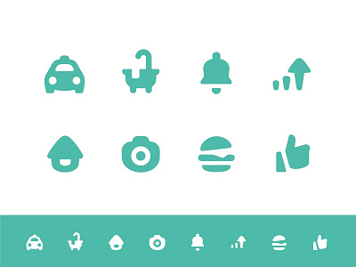 chubby icon set