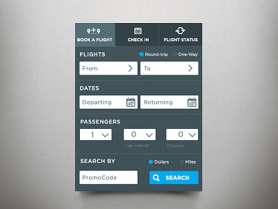 Booking UI/UX airlines booking design ui ux widget