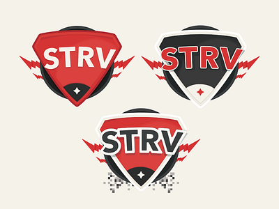 Triple Shield badge branding crest electric emblem lightning shield superhero tshirt tshirt design